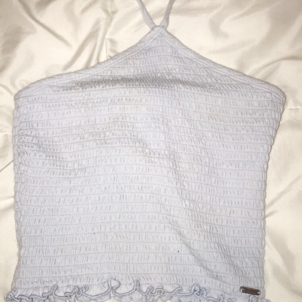 Tube top with halter tie
